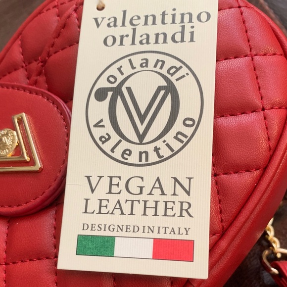 Valentino Orlandi Red Quilted Crossbody Bag - Picture 2 of 6